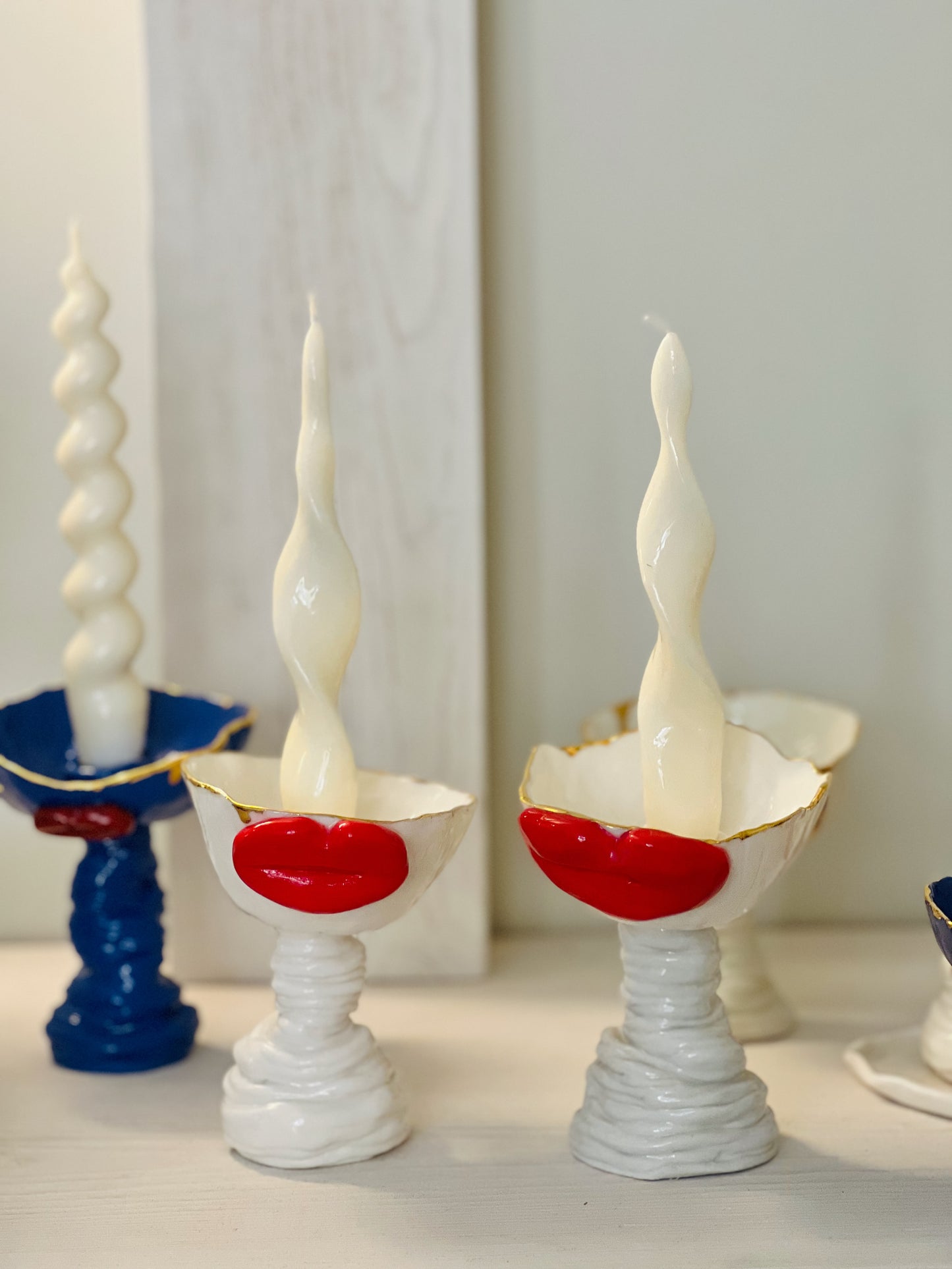 First Kiss Porcelain Candle Holder