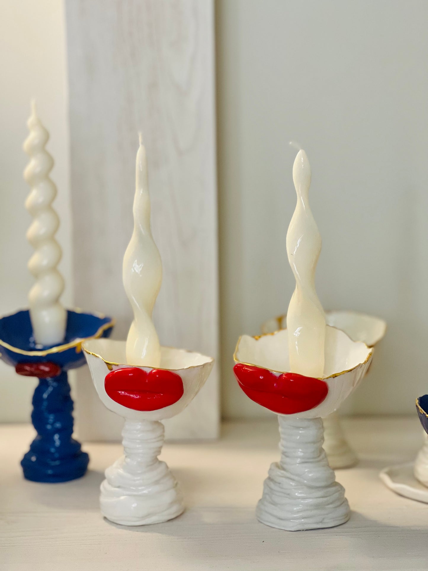 First Kiss Porcelain Candle Holder