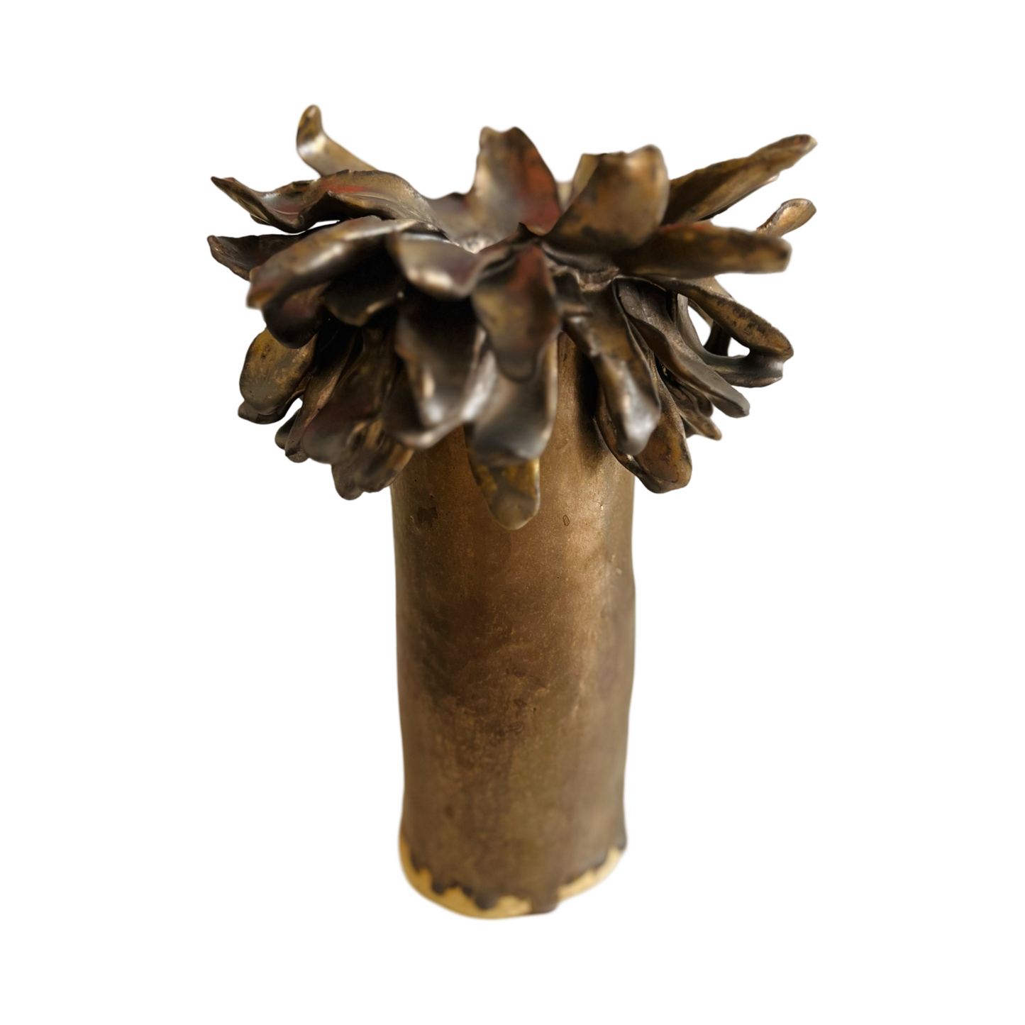 Floral Vase _ Color Variations in Pink, Whites and Bronze