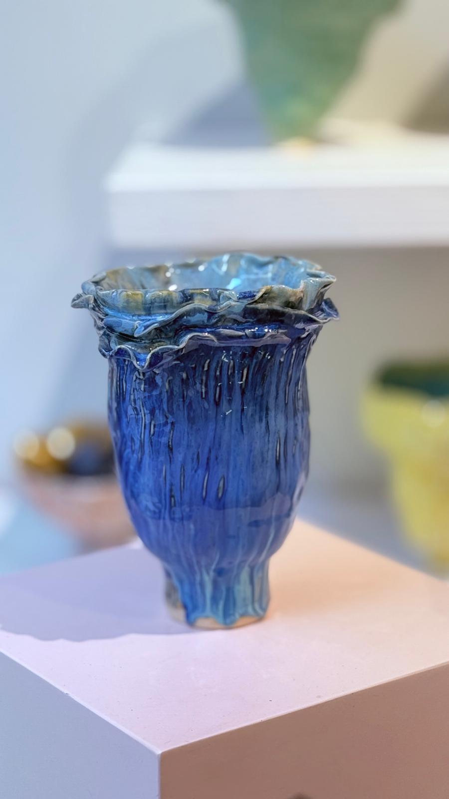 Olé Night Blue Vase
