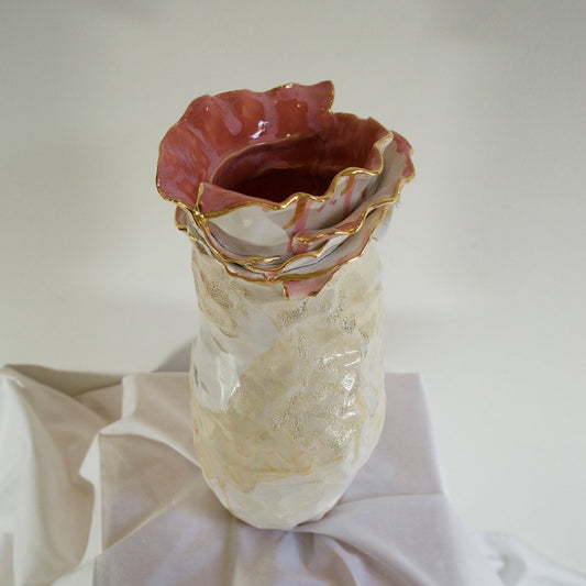 Olé Textured Coral and Beige