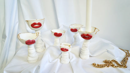 Lips High Candle Holder
