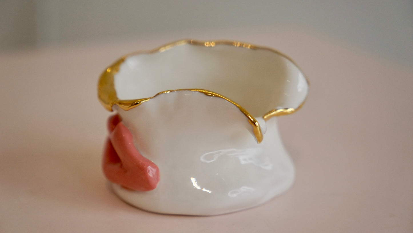 La Bouche Porcelain Candel Holder