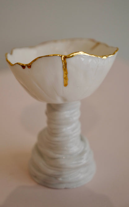 Lips First Kiss Porcelain Candle Holder