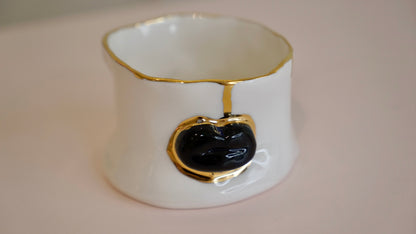 Lips Golden Secret Porcelain Candy Holder