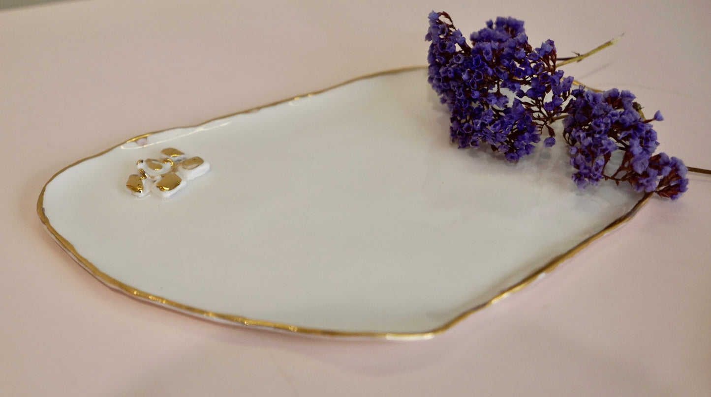 Golden Secret Porcelain Platter