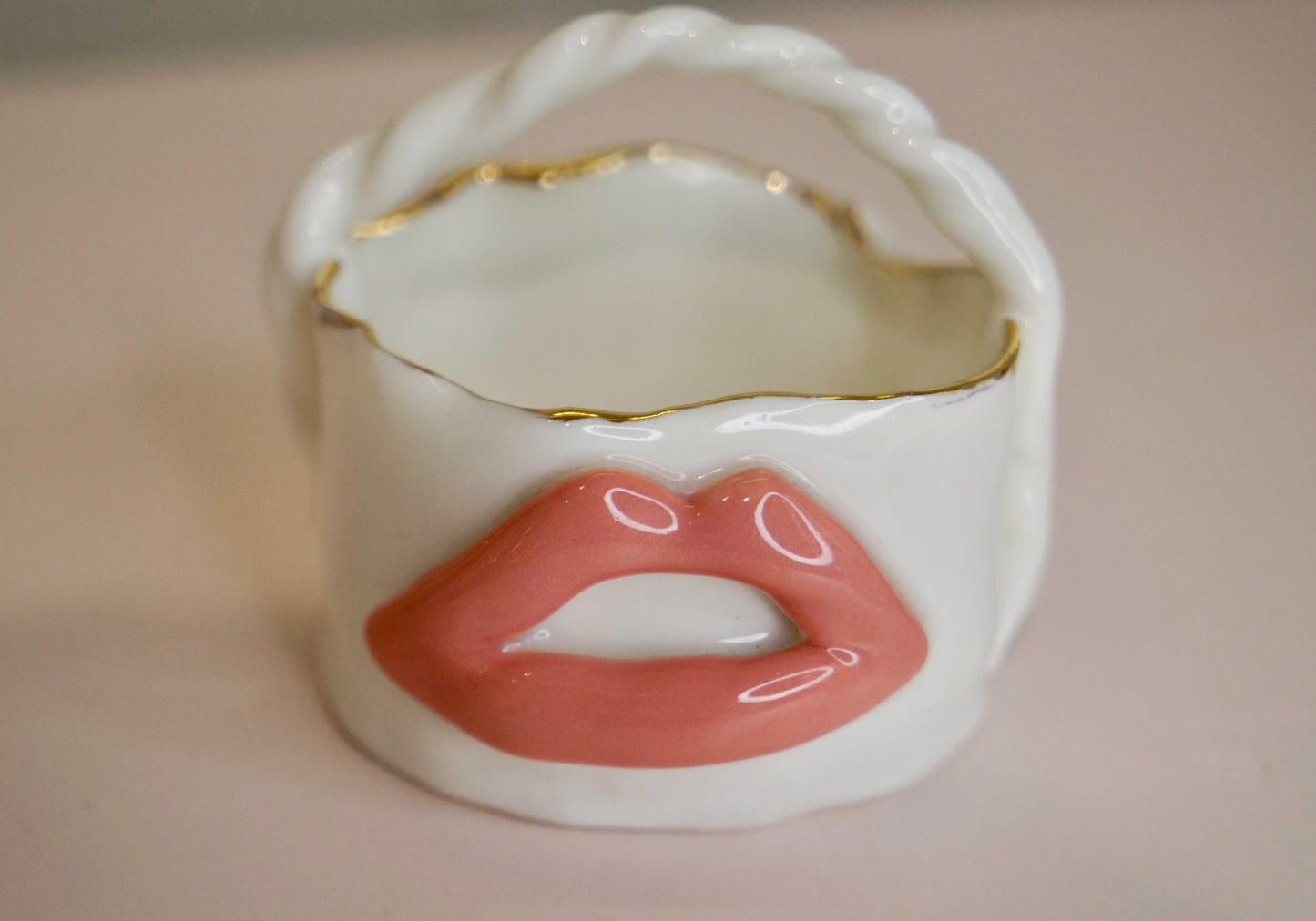 Lips La Lèvre Porcelain Candle Holder
