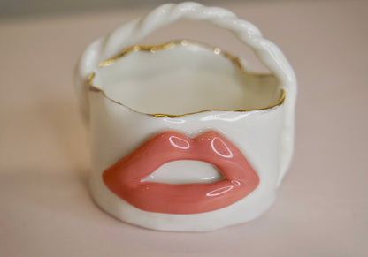 Lips La Lèvre Porcelain Candle Holder