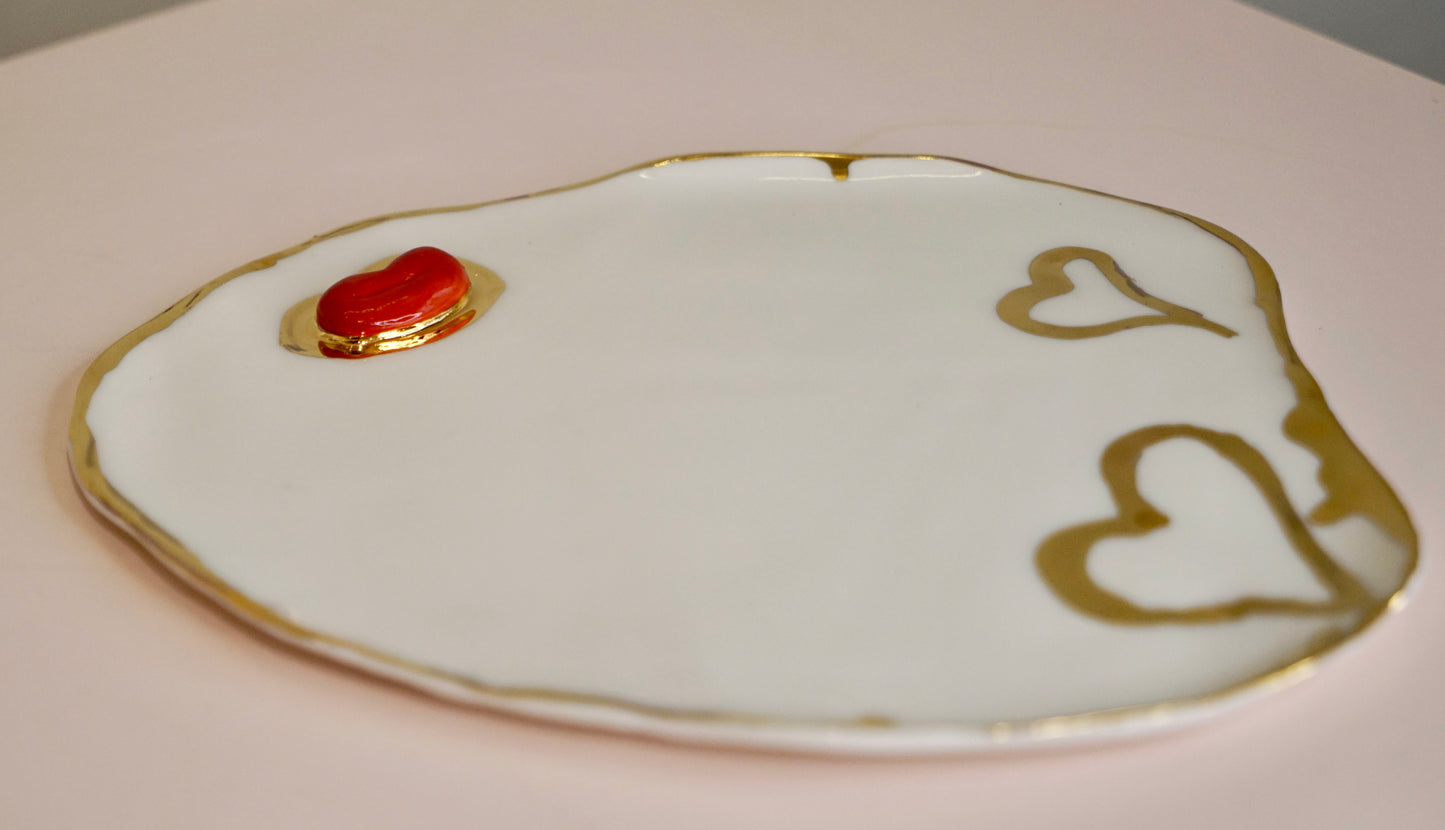 Lips Le Coeur Porcelain Platter