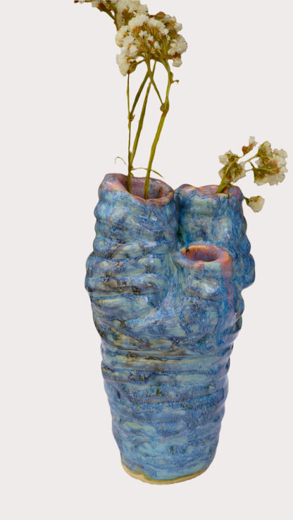 Ikebana Blue Vase