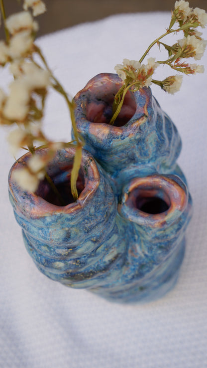 Ikebana Blue Vase