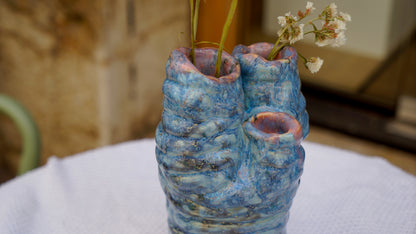 Ikebana Blue Vase