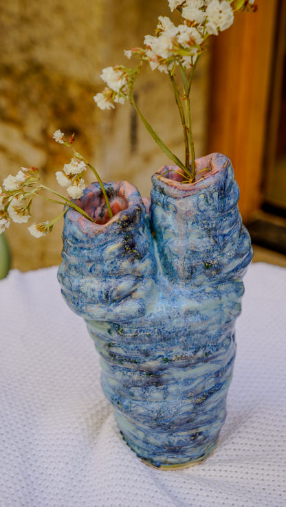 Ikebana Blue Vase