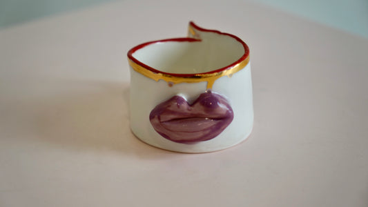 Lips Femme Fatale Porcelain Candy Holder