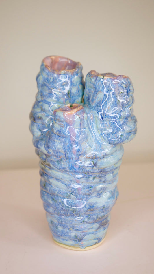 Ikebana Blue Vase