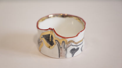 Lune Lips Porcelain Candy Holder