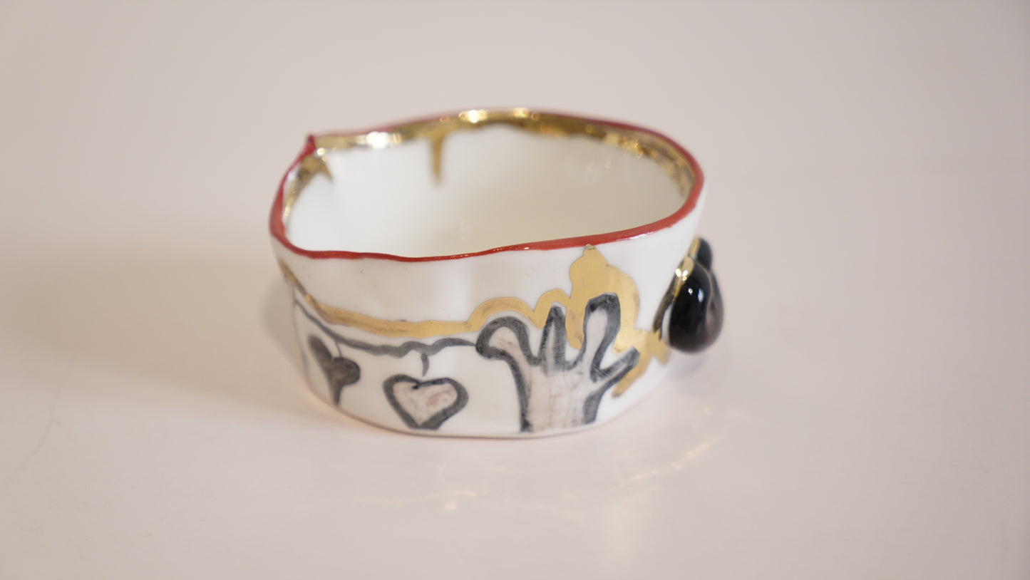 Lune Lips Porcelain Candy Holder