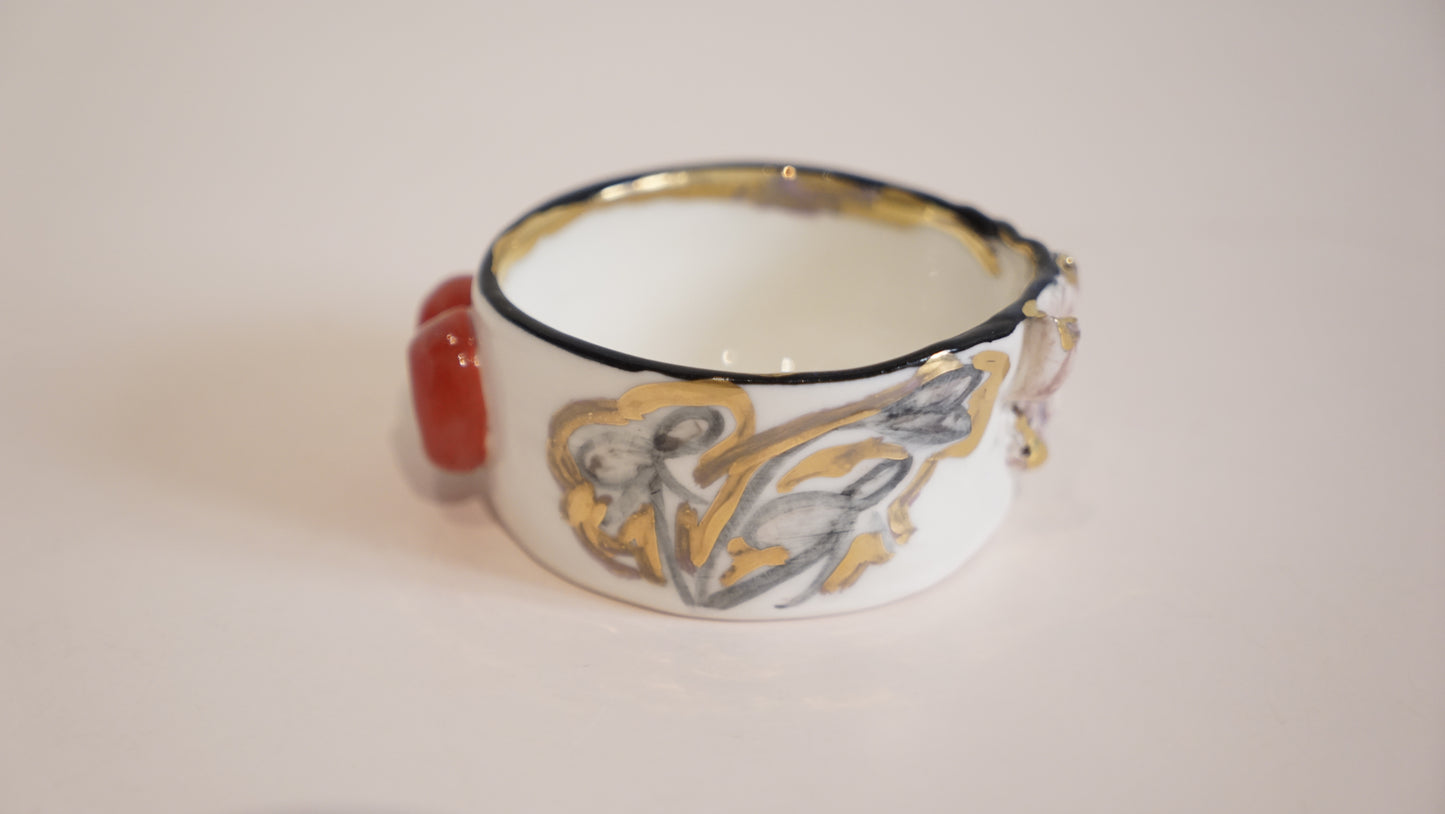 Rouge Lips Porcelain Candy Holder