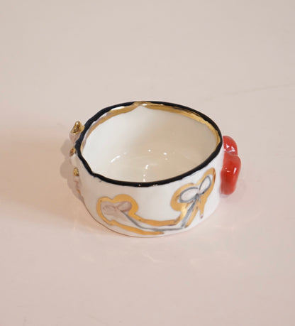 Rouge Lips Porcelain Candy Holder