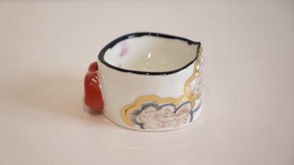 Blush Lips Porcelain Candy Holder