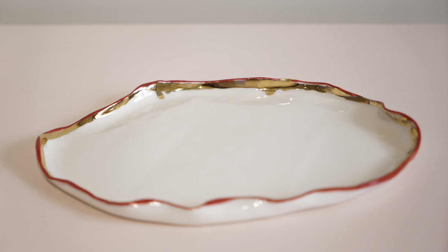 Lustre Lips Porcelain Platter