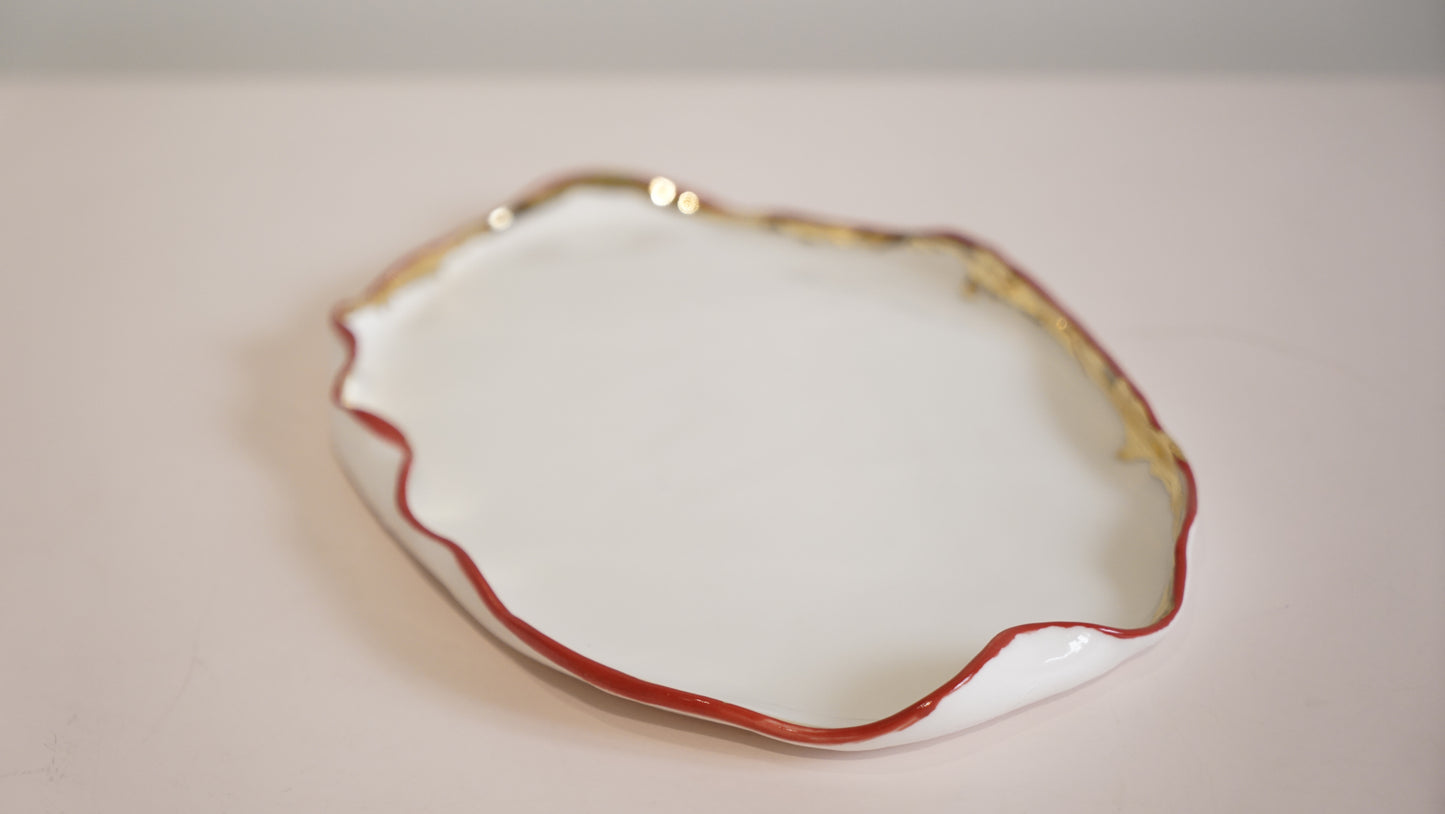 Lustre Lips Porcelain Platter