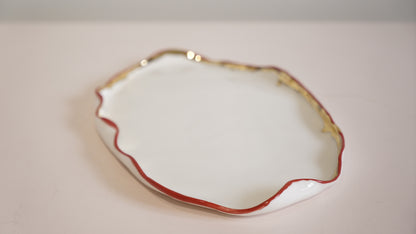 Lustre Lips Porcelain Platter