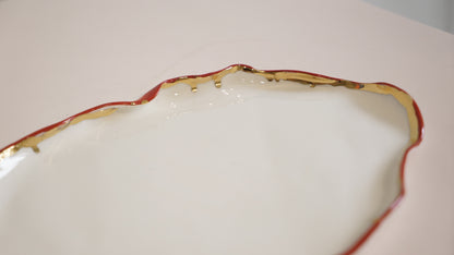 Lustre Lips Porcelain Platter