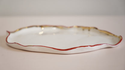 Lustre Lips Porcelain Platter