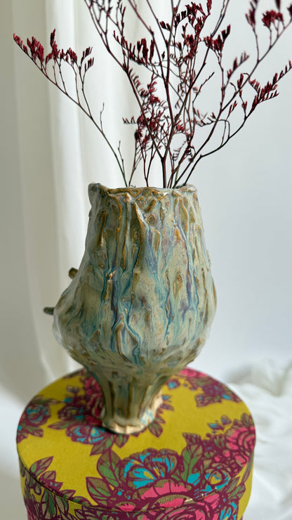 Naive Collection Vase in Earthy Beige by Hania Jneid