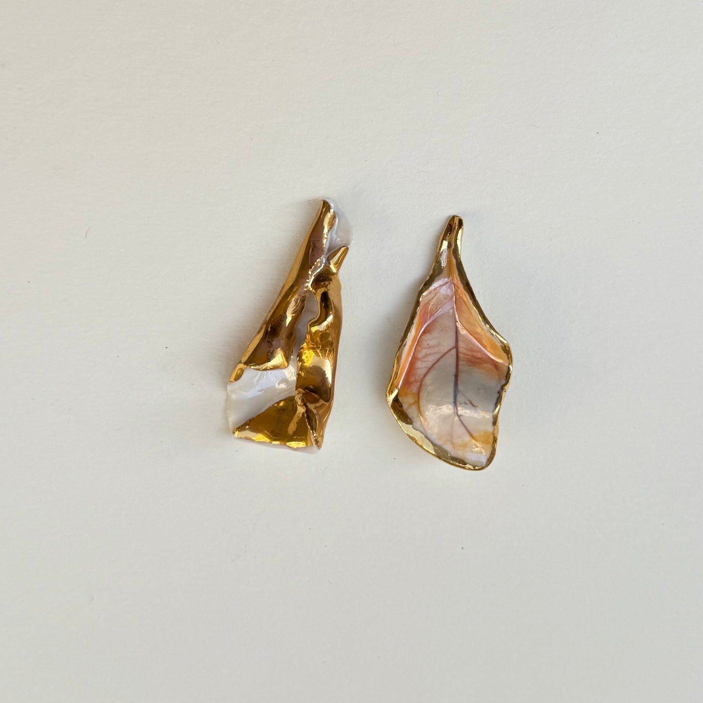 Evening Petal Porcelain Earrings