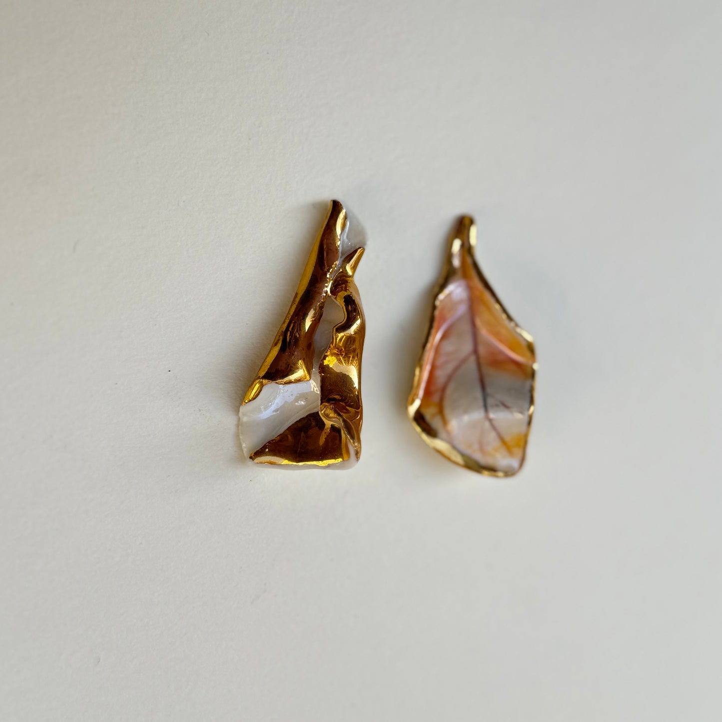 Evening Petal Porcelain Earrings