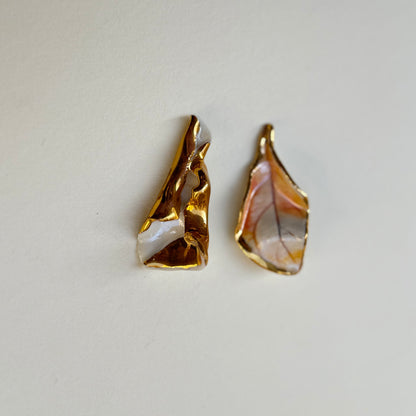 Evening Petal Porcelain Earrings