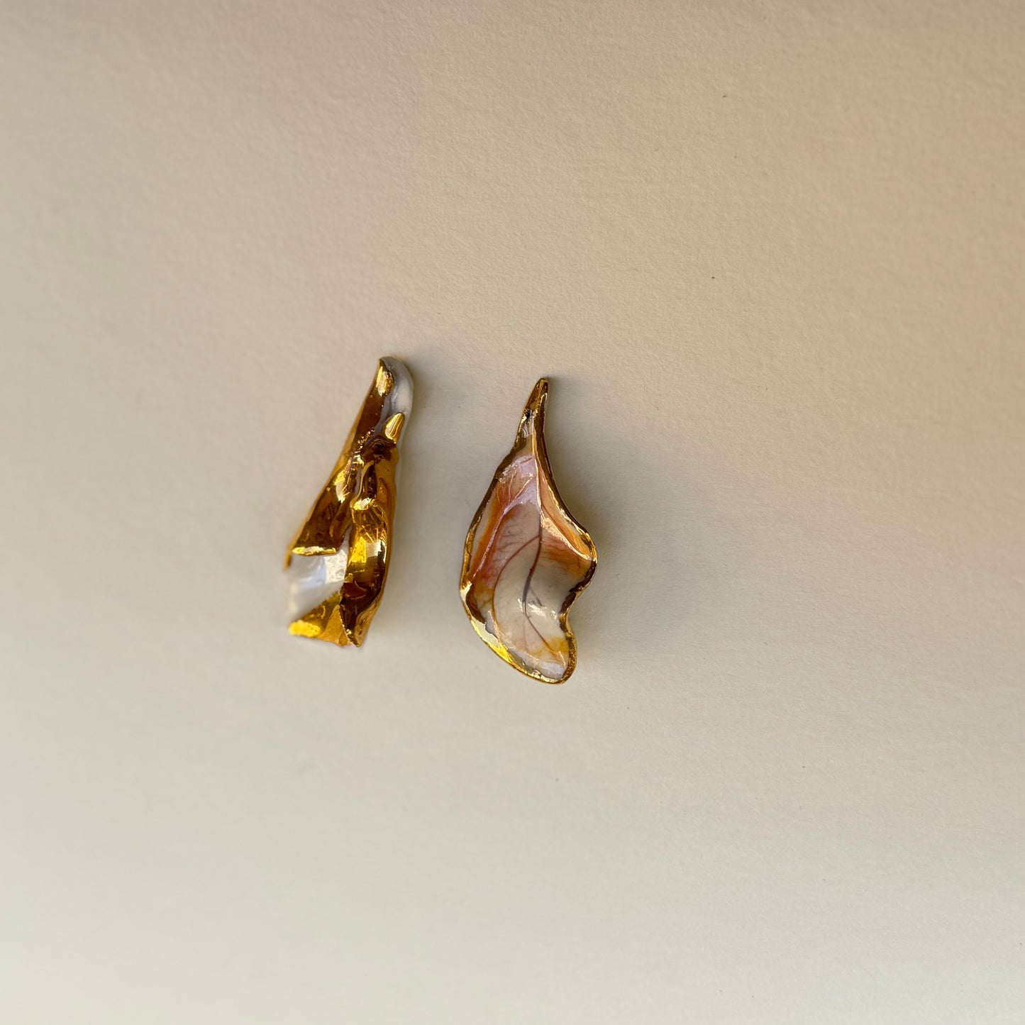 Evening Petal Porcelain Earrings