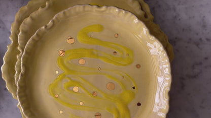 Yellow Candy Plater Set